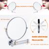 Makeup Mirror Wall Mounted Extra Long Arm, Magnifying Mirror Wall Mounted Adjustable, Cosmetic Vanity Mirror Magnification Double Sided, 360 Swivel Extend and Fold Bathroom Shaving Mirror ( Color : S view 4