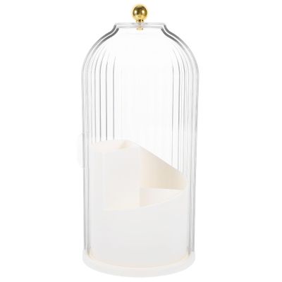 ABOOFAN Makeup Brush Holder Organizer Lid Rotating Cosmetic Storage for Vanity Bedroom Desk Versatile Pen Holder for Makeup Office Supplies Elegant Design