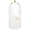 ABOOFAN Makeup Brush Holder Organizer Lid Rotating Cosmetic Storage for Vanity Bedroom Desk Versatile Pen Holder for Makeup Office Supplies Elegant Design view 1