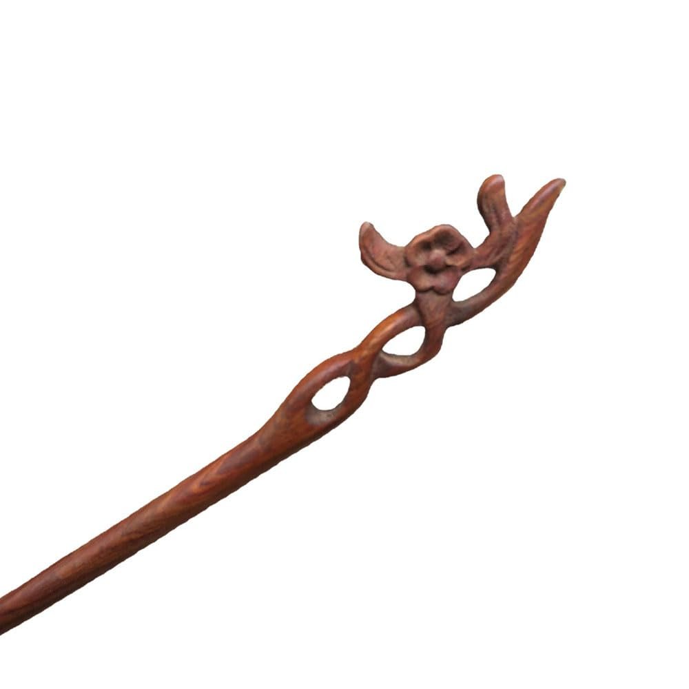 Artisanal Sandalwood Hairpin - Timeless Elegance in Natural Wood