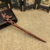 Artisanal Sandalwood Hairpin - Timeless Elegance in Natural Wood view 2