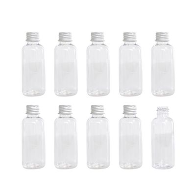 100pcs 60ml Mini Travel Plastic Empty Bottle Tiny Jars Cosmetic Container Travel Kit Empty Refillable Bottles Jars