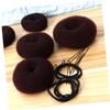 POPETPOP 3pcs Practical Hair Bun Rings Donut Hair Device for Girls Bridals Donuts Rings U-shaped view 3
