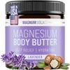 Magnum Solace Magnesium Body Butter - Nighttime Magnesium Cream - Lightly Scented (Lavender) view 1