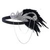 1920S Headband Vintage Bridal Party Headpiece Accessories Props Beaded Headband Chain WEY11 view 1