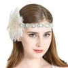 1920S Peacock Feather Headpiece Flapper Accessories Party Headband Bride Vintage Headdress Champagne view 2