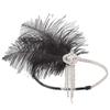 1920S Headband Vintage Bridal Party Headpiece Accessories Props Beaded Headband Chain ERY4 view 1