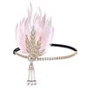 1920S Cosplay Headband Women Black Feather Headwear Masquerade Party Props Hair Accessorie B view 4