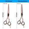 10 pcs Professional Rose gold Hair Cutting Scissors 6 inch Barber Scissors Multi Use Haircut Sets Thinning Scissors Straight Shears Tools for Mother Father Friends view 2