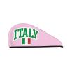 Italia Italian Italy Flag Dry Hair Towel Cap Pink Long Hair Wrap for Women Super Absorbent view 1