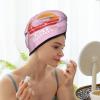 Cat Daddy Dry Hair Towel Cap Pink Long Hair Wrap for Women Super Absorbent view 2