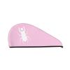Magical Beetle Dry Hair Towel Cap Pink Long Hair Wrap for Women Super Absorbent view 1