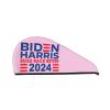 Biden Harris 2024 Dry Hair Towel Cap Pink Long Hair Wrap for Women Super Absorbent view 1