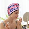Biden Harris 2024 Dry Hair Towel Cap Pink Long Hair Wrap for Women Super Absorbent view 2