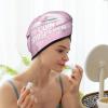 Coin Whisperer Metal Detector Dry Hair Towel Cap Pink Long Hair Wrap for Women Super Absorbent view 2
