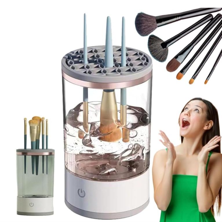 3 in 1 Electric Makeup Brush Cleaner, Cosmetic Brush Cleaner, Electric Makeup Brush Blender Cleaner (1PCS)
