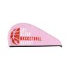 Eat Sleep Basketball Repeat Dry Hair Towel Cap Pink Long Hair Wrap for Women Super Absorbent view 1