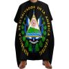 Coats of Arms of El Salvador Hair Cutting Cape Salon Haircut Apron Barbers Hairdressing Cape with Adjustable Snap Closure view 1