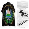 Coats of Arms of El Salvador Hair Cutting Cape Salon Haircut Apron Barbers Hairdressing Cape with Adjustable Snap Closure view 4