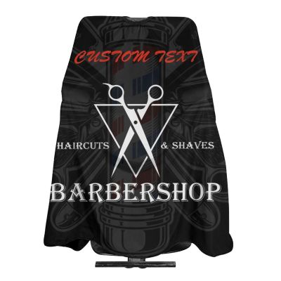 Custom Barber Cape Hairdresser Cape, Add Your Photo Text Logo Personalized Barber Salon Cape for Men, Customized Hair Cutting Cape for Home Salon Barbershop