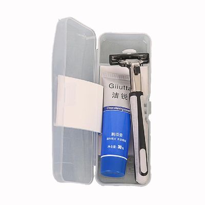 razor kit men shaving blades razor shave cream women blade fusion mach mens trimmer kit face set beard handle sensitive hair skin disposable womens 10 box set (3)