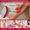 Germantique Crystal Hair Eraser,Natural Crystal Hair Remover,Reusable Painless Nano Glass Hair Removal Device Without Shaver,Gentle Crystal Epilator and Exfoliator for Soft Silky Skin(Red) view 3