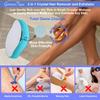 Germantique Crystal Hair Eraser,Natural Crystal Hair Remover,Reusable Painless Nano Glass Hair Removal Device Without Shaver,Gentle Crystal Epilator and Exfoliator for Soft Silky Skin(Light Blue) view 4