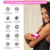 Germantique Crystal Hair Eraser,Natural Crystal Hair Remover,Reusable Painless Nano Glass Hair Removal Device Without Shaver,Gentle Crystal Epilator and Exfoliator for Soft Silky Skin(Hot Pink) view 2
