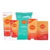 Lume Skin Care Gift Set for Women, Whole Body Deodorant Starter Pack -Smooth Solid Stick, Invisible Cream Tube, Acidified Body Wash Mini & Deodorant Wipes -Aluminum Free Odor Control (Clean Tangerine) view 1