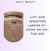 About Beauty On-The-Go Compact Eyelash Curler, Includes 1 Replacement Pad, Portable Lash Curler Perfect for Travel Makeup, Ergonomic Design is Gentle on Lashes view 2