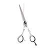 10 pcs Barber and hairdressing scissors professional barber scissors set(5.5 inch) black and white rotating handle flat teeth scissors bangs scissors thinning scissors tool set for women men view 4