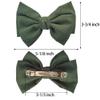 10 Pcs Hair Bow Clips, 5" French Hair Bows Hair Barrettes Hair Accessories for Women Girls and Ladies view 2