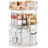 ANIIC Makeup Organizer for Vanity Cosmetics Organizer 360 Rotating Makeup Organizer Adjustable Layer Skincare Organizer with Brush Holder Perfume Tray Make Up Organizers and Storage view 1