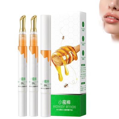 3PCS Transparent Colorless Moisturizing Lip Plumping Essence, Lip Plumping Serum, Honey Moisturizing Lip Essence, Lip Moisturizer Stick, Honey Nourishing Lip Oil