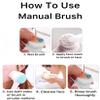 Face Brush, 2 in 1, Facial Cleansing Exfoliating Brush, Double Sided Soft Bristles & Silicone Facial Scrubber. Deep Pore Exfoliation, Blackhead Remover, Makeup Remover, Manual Use (Cotton Candy) view 2
