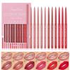 DENESTUP 12 Colors Lip Liner Combo, Matte Lipstick Lip Liner Set, long-lasting Lip Pencil Waterproof & Non-Stick Cup, Smooth Texture High Pigmented Natural Lip Pen Makeup Gift view 1