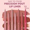 DENESTUP 12 Colors Lip Liner Combo, Matte Lipstick Lip Liner Set, long-lasting Lip Pencil Waterproof & Non-Stick Cup, Smooth Texture High Pigmented Natural Lip Pen Makeup Gift view 3