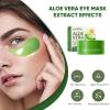 Aloe Vera Eye Mask- 60 PCS Aloe Vera Under Eye Patches-Under Eye Patches for Dark Circles,Eye Puffiness & Dark Circles Treatment,Reduces Wrinkles & Fine Lines,Improves & Firms Eye Skin view 4