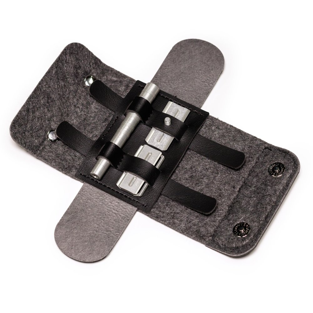 Henson Shaving The Razor Case - Vegan Leather and Merino Wool