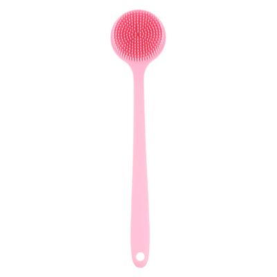 POPETPOP Handle Silicone Bath Scrubber Cozy Bristle Exfoliating Brush for Gentle Massage and Skin Cleansing for Showers and Back Scrubbing