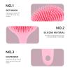 POPETPOP Handle Silicone Bath Scrubber Cozy Bristle Exfoliating Brush for Gentle Massage and Skin Cleansing for Showers and Back Scrubbing view 3