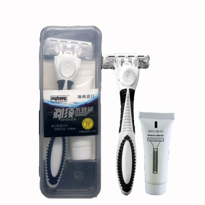 razor kit men disposable shaving blades razor shave cream blade fusion mach mens trimmer kit face set beard handle sensitive hair skin disposable 10-20 box set (20)