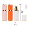 LUEXBOX 3 Pack Portable Perfume Bottle for Travel, Mini Refillable Perfume Dispenser, 5ml Faux Leather Leak Proof Perfume Atomizers Bottles Sprayer for Pocket Perfume (White, Pink, Orange) view 2