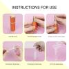 LUEXBOX 3 Pack Portable Perfume Bottle for Travel, Mini Refillable Perfume Dispenser, 5ml Faux Leather Leak Proof Perfume Atomizers Bottles Sprayer for Pocket Perfume (White, Pink, Orange) view 4