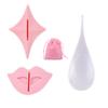 LJJCSFF 2pcs Pink Bikini Template Pubic Hair Razor Set Pubic Hair Trimmer Women Shaving Knife Intimate Trimmer for Womens Pubic Area view 1
