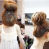 Bun Donut Set - Brown Bun Maker with 7 Bun Donuts, 10 Pins, 5 Elastic Bands & Bun Shaper for Professional Styling view 3