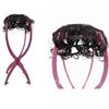 Fluffy Curly Human Hair One Piece Two Clips Clip in Hair Toppers with Thinning Hair for Hair Loss for Woman 7x10cm/2.8x3,9inch Hairpiece Hand Tied (Natural color,20cm/8inch) view 2