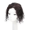 Fluffy Curly Human Hair One Piece Two Clips Clip in Hair Toppers with Thinning Hair for Hair Loss for Woman 7x10cm/2.8x3,9inch Hairpiece Hand Tied (Natural color,20cm/8inch) view 3