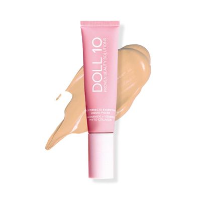Doll 10 TCE Liquid Filter  CC Cream Foundation - Liquid Foundation - Lightweight Tinted Moisturizer & Skin Tint - Blurs Pores & Fine Lines - Vegan - Clean Makeup - [Light] - 30 Day Supply