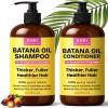 Batana Oil Shampoo and Conditioner Set | Raw Organic Batana Oil for Hair Growth | Clarifying & Thickening Treatment for Thinning Hair | Shampoo and Conditioner for Men & Women view 1